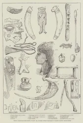 Jüngste antiquarische Entdeckungen in Ägypten, Mr. Flinders Petries Ausstellung im Oxford Mansion, Oxford-Street