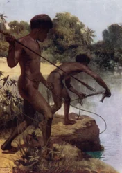 Fischspeerfischen, Britisch-Neuguinea