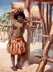Frau aus dem Rigo-Distrikt: Britisch-Neuguinea