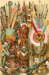 Kultur der amerikanischen Mongoloiden: Indianische Waffen und Designs