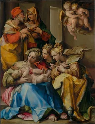 Heilige Familie mit den Heiligen Anna, Katharina von Alexandrien und Maria Magdalena