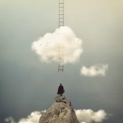 Leiter zu den Wolken