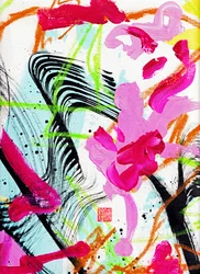 Mozarts Frühlings-Tintenabstraktion 1