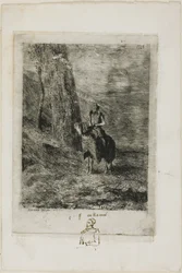 Reiter wartet