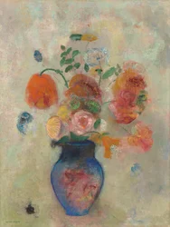 Große Vase mit Blumen, ca. 1912