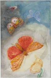 Schmetterlinge und Blume