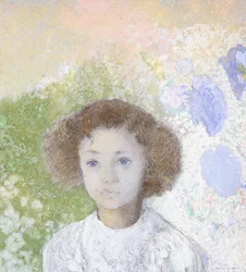 Porträt von Genevieve de Gonet als Kind