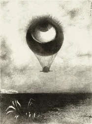 Das Auge steigt wie ein seltsamer Ballon zur Unendlichkeit empor. Serie: Für Edgar Poe, 1882