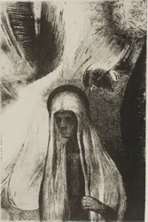 Die alte Frau: "Wovor hast du Angst? Ein weites schwarzes Loch! Ist es vielleicht leer?", Platte 19 von 24