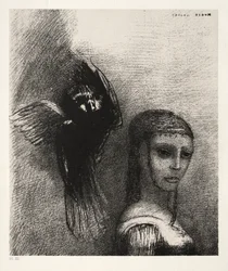 Die Versuchung des heiligen Antonius Erste Serie: Und ein großer Vogel, der vom Himmel herabsteigt..., 1888