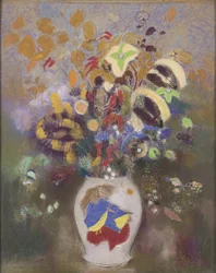 Vase mit japanischem Krieger, 1905-1908