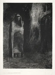Die Nacht: Der Mann war allein in einer Nachtlandschaft (1886)