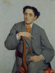 Porträt eines jungen Mannes, ca. 1865-66