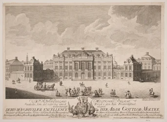 Der Moltkesche Palast am Amalienborg Schlossplatz