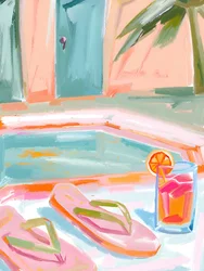 Pool-Sommererfrischung