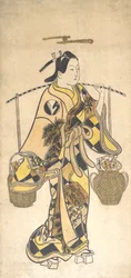 Ein junger Mann als Verkäufer von Liebesprophezeiungen, ca. 1730er Jahre