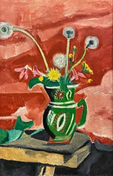 Krug mit Blumen