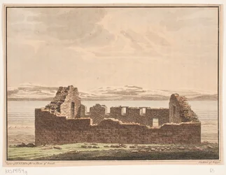 Kirchenruine in Grönland. Illustration zu W.A. Graah. Forschungsreise zur Ostküste Grönlands