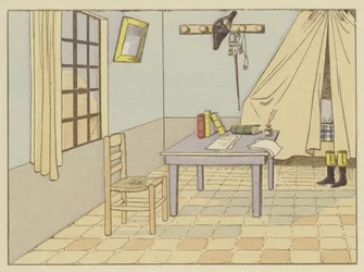 Ein Leutnant in Valence im Jahr 1785, Napoleon stand vor der Morgendämmerung auf