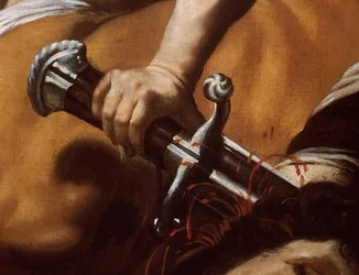 Detail von Davids Schwert