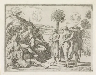 Josef erzählt seinen Brüdern seine Träume (Serie: Gemälde in der Loggia von Raffael)