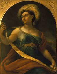 Porträt der Schauspielerin Ekaterina Semyonova 1786-1849 als delphische Sibylle, 1828