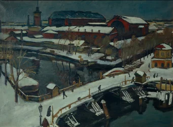 Winterlandschaft. Petrograd, 1920