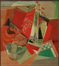 Komposition mit Pfennigkraut und Schale