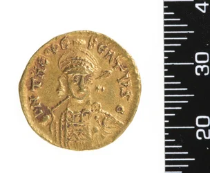 Münze (Vorderseite) um 534-548