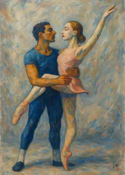 Elegante Ballett-Umarmung
