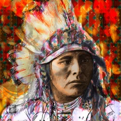 Porträt des indigenen Geistes