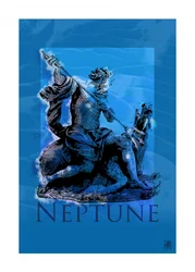 Neptun Meeresgott Skulptur