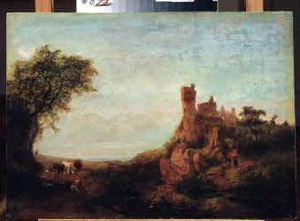 Landschaft mit Schloss