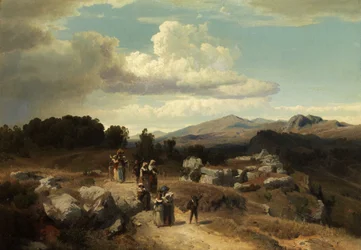 Sonntagsspaziergang in der römischen Landschaft