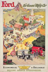 Werbeplakat für Ford - Das universelle Nutzfahrzeug, um 1912
