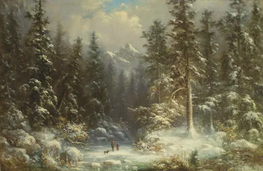 Waldschneeszene