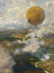 Im Fesselballon über den Vogesen
