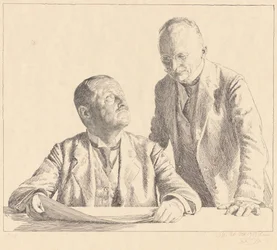 Doppelporträt der Sammler Guido von Usedom und Gustav von Houwald