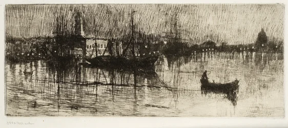 Regnerische Nacht, ca. 1880-82