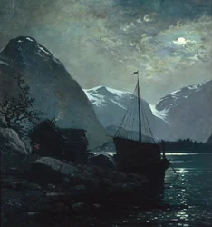 Abend im Vestlandsfjord