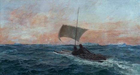 Nansen und Johansen im Arktischen Ozean
