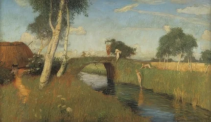 Sommer am Moorkanal. 1896