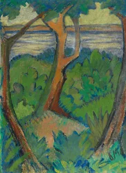 Landschaft mit drei Bäumen, 1923