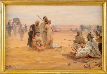 Der Sklavenmarkt, Otto Pilny (1866-1936), 1910, 80 x 120 cm, Privatsammlung
