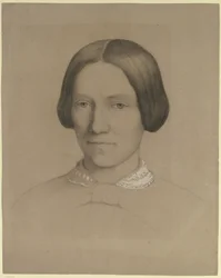 Bildnis der Emilie Scholderer, der Mutter des Künstlers, en face