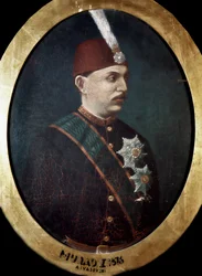 Osmanisches Reich: Porträt von Sultan Mehmed Murad V (1840-1910). Gemälde. 1876. Topkapi Sarayi Istanbul Bibliothek