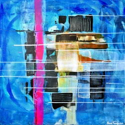 Abstrakte Blaue Linien