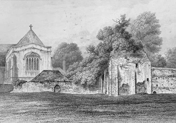 Wolvesey Castle Winchester, um 1830