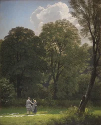 Leinenbleiche in einer Lichtung