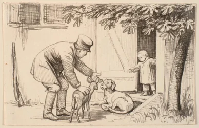Der Mann, das Kind und der Hund